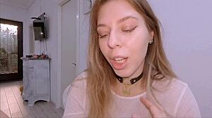 Beautiful big tits bouncing while getting ass to mouth fucked in a 1 on 1 scene