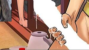 My aunt seduces me in this erotic comic, chapter 8