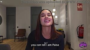 Abella Olsen's big ass in a hot Spanish scene with a tourist in Madrid