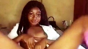 The girl next door is a wild one and loves to pleasure herself with anything she can get her hands on