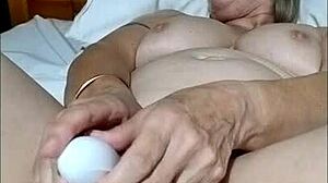 A real homemade video of a housewife trying out a sex toy