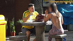 So, this Brazilian teen with a bubble butt got picked up off the street and her pussy got wrecked at home.