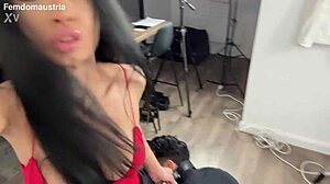 Celina, the soap opera diva, has a German accent and loves to dominate with ass licking and hand jobs