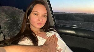 My Best Friend's Girlfriend Sucked Me in the Car for Cash, Pierced Nipples Slut