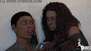 Freaky Co-Eds Lick and Suck BBC in Wild 3D Action