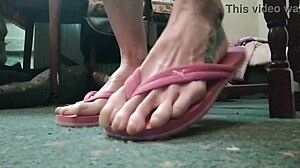 Heel lovers will enjoy this scene with lots of heel action