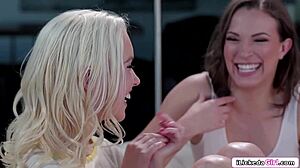 Babes dared their friend to lick their pussies, and it was a bold move