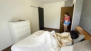 Red-Haired Italian Cleaning Lady Gets Wild in Hotel Room with Me