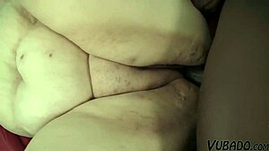 Just saw a 9 inch BBC slamming a black-haired BBW hard.