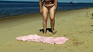 Funny Beach Day with a Juicy Milf, I'm So Into Her Sexy Curves!