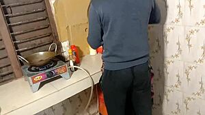 Bangla Hot Wife Fucked Hard in Kitchen with Deepthroat Action