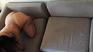 Cheating wife next door bends over! How lonely is she?