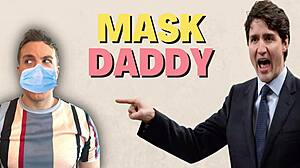 Shaved pussy gets fucked with masks on