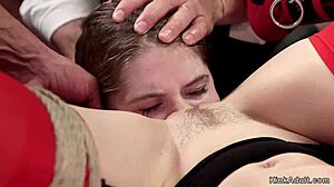 Hell yeah, lesbians rimming and fucking in wild BDSM orgy!