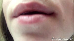 skinny blonde teen 18+ indulges in solo masturbation at home.