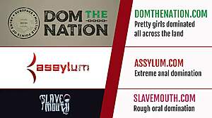 anal slave fucked hard in threeway with domme