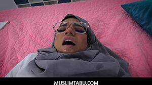 Horny Stud Bangs Middle-Eastern Pussy with Big Dick Load