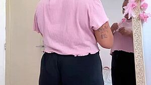 Chubby Latina farts while prepping for a date. Her big ass caught on camera!