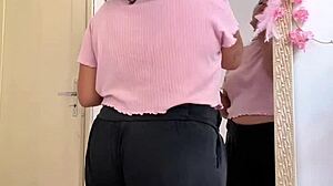 Chubby Latina farts while prepping for a date. Her big ass caught on camera!