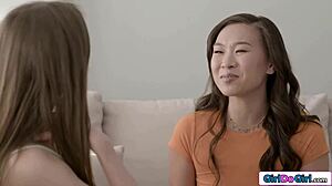 Bffs Maya Woulfe And Kimmy Kimm Want To Lick New Girl