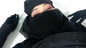 Muslim girl engages in doggy style sex with Hindu boyfriend