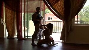 She swallows cum after hardcore fuck