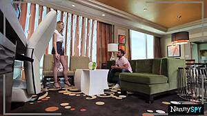 Fuck Doll Nanny Swallows Cock for a Pay Increase